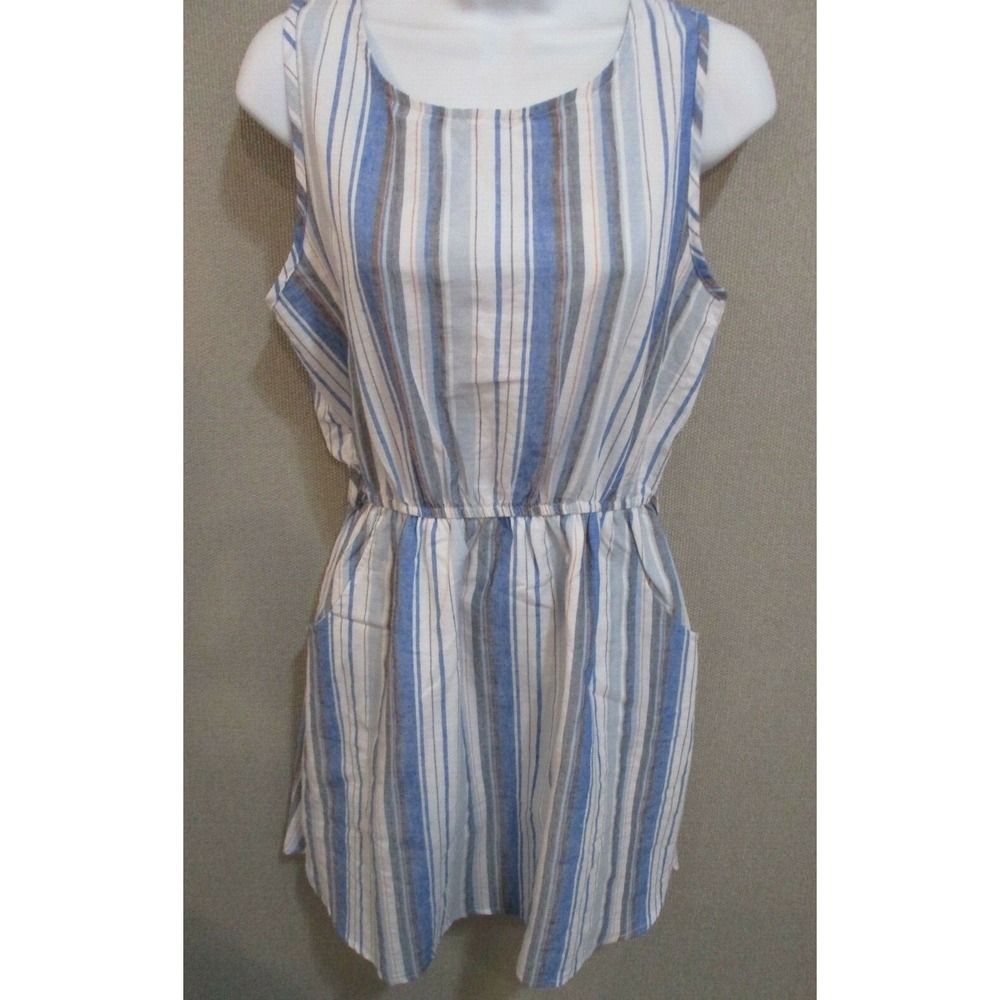 QED London Light Weight Cotton Sun Dress Size Small NWT Pockets